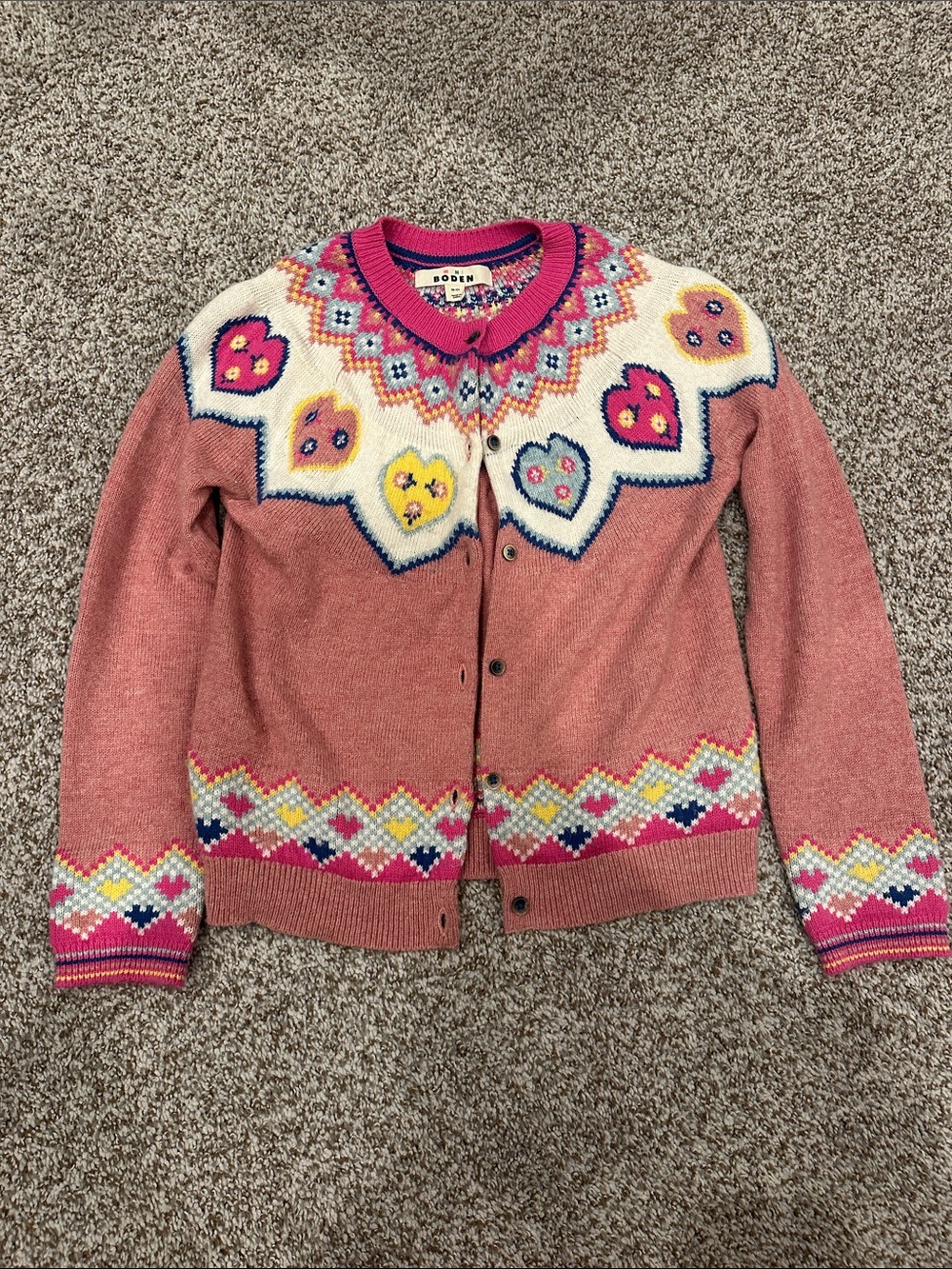 Mini Boden 10-11Y heart sweater